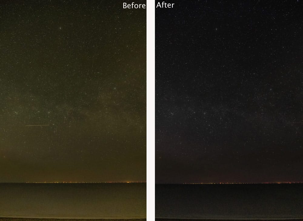 Formatt Hitech Firecrest Nightscape light pollution filter review demo images