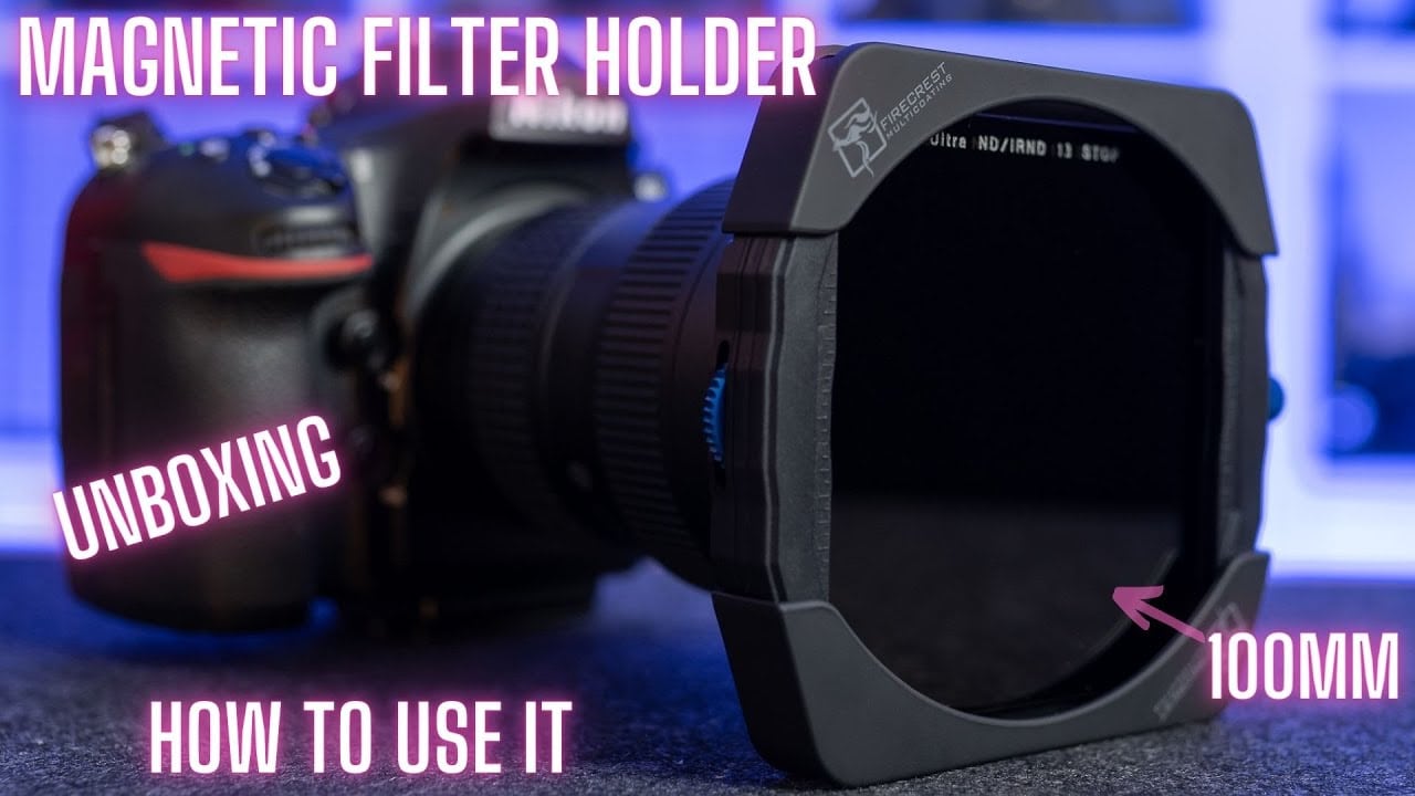 Firecrest 100mm Magnetic filter holder on a camera.