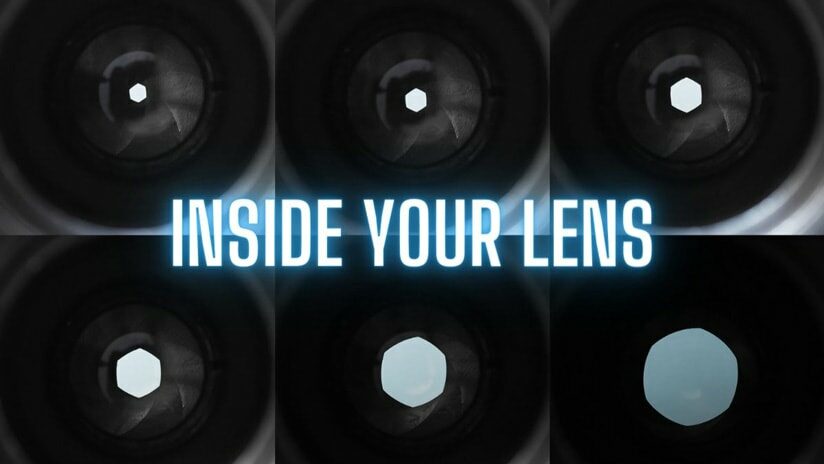 Inside a lens and how it works.